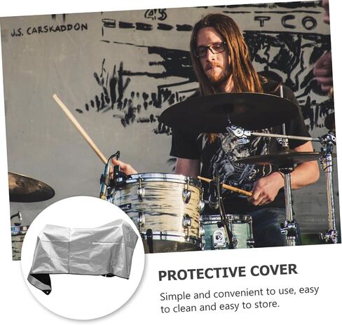 VANZACK Drum Cover Durable Protective Gadget Dustproof Sunscreen Easy to Clean Store for Use in Saudi Arabia