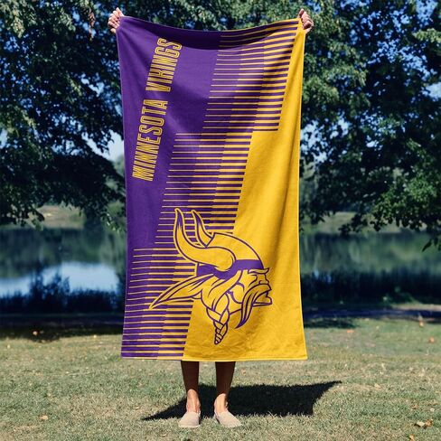 Northwest Minnesota Vikings NFL Progression Jacquard Beach Towel 36 x 72 Inches in Saudi Arabia
