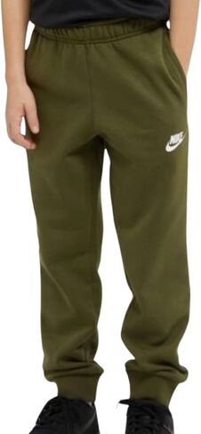 Nike Tech Fleece Big Kids Pants Olive Green Size - Medium in Saudi Arabia