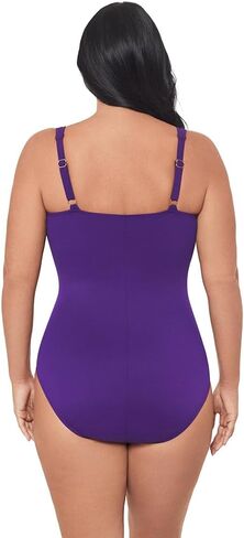 Miraclesuit Women's Plus Size Swimwear Must Have Sanibel Tummy Control Underwire One Piece Swimsuit in Saudi Arabia