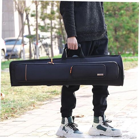 BESTonZON Durable Oxford Fabric Trombone Bag Double Shoulder Straps Lightweight Instrument Carrying Case for Trombone Music Accessory Backpack in Saudi Arabia