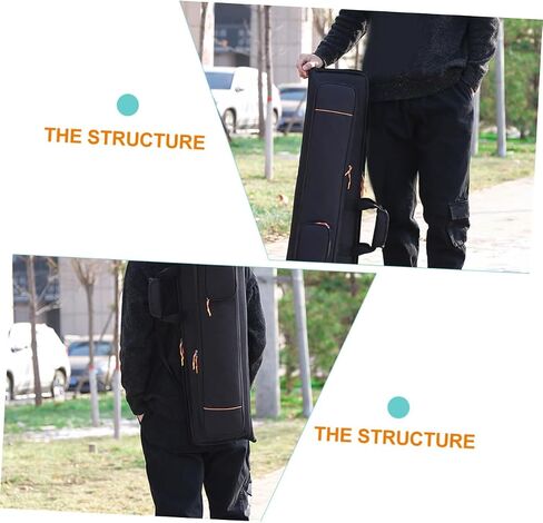 BESTonZON Durable Oxford Fabric Trombone Bag Double Shoulder Straps Lightweight Instrument Carrying Case for Trombone Music Accessory Backpack in Saudi Arabia