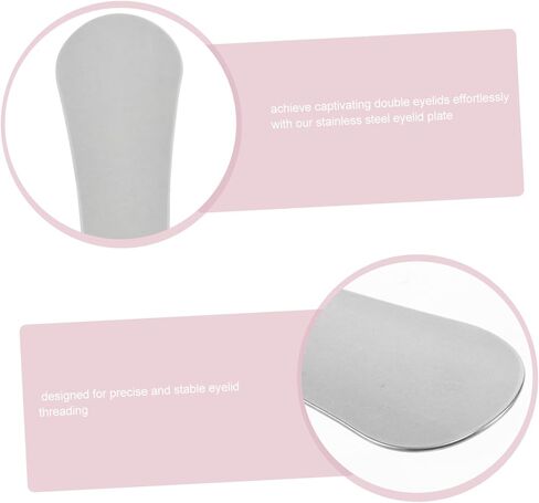 minkissy Stainless Steel Eyelid Guard for Makeup Salon Protection Plate Eyelid Washing Tool Eyeliner Shield Reusable Accessory in Saudi Arabia