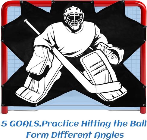 7-Hole Hockey Shooting Target: Accuracy Trainer Pad for Goalie Practice in Kuwait