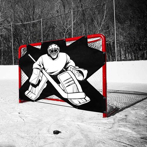 7-Hole Hockey Shooting Target: Accuracy Trainer Pad for Goalie Practice in Kuwait