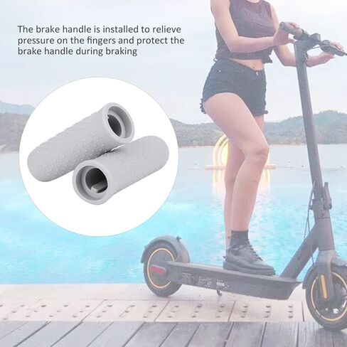 مقابض مقود السكوتر الكهربائي مناسبة لسكوتر G30، مقابض فرامل مضادة للانزلاق، زوج واحد من المقابض، مقابض بديلة لمعظم الدراجات البخارية in Kuwait