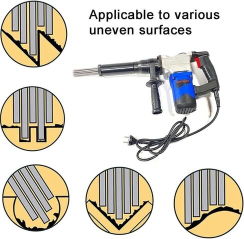 Electric Needle Scaler, 1100w High-Power Needle Derusting Gun, Rust Removal Cleaning Tool, Industrial Grade Pistol Grip Needle Scaler for Removal of Rust Weld Slag Paint. in Saudi Arabia