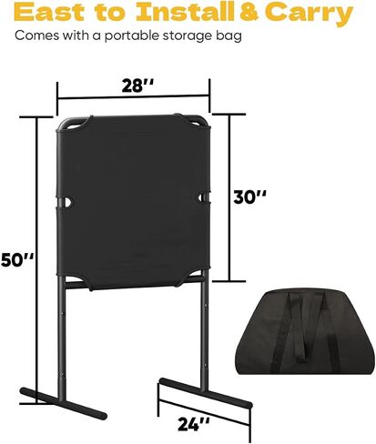 Baseball Strike Zone Target for Plastic Balls, Portable Pitching Target Stand with Base, Stable Metal Frame & Premium Fabric, Perfect for Outdoor Pitching & Hitting Training Game in Saudi Arabia