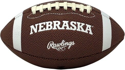 Rawlings Official NCAA Air It Out Nebraska إصدار خاص لكرة القدم وقت اللعب، مقاس الشباب، ألوان الفريق in Saudi Arabia