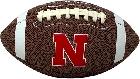 Rawlings Official NCAA Air It Out Nebraska إصدار خاص لكرة القدم وقت اللعب، مقاس الشباب، ألوان الفريق in Saudi Arabia