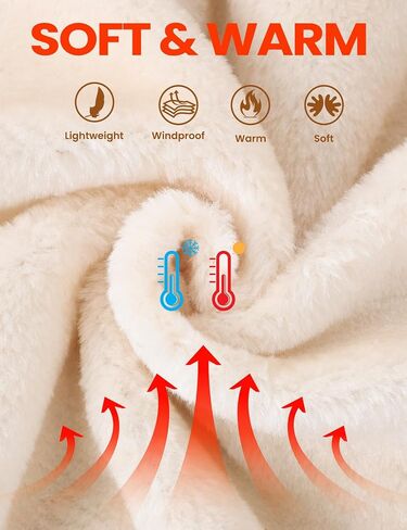Yimoon Women's Sherpa Lined Fleece Puffer Jacket Long Sleeve Hooded Quilted Jacket Winter Warm Outwear in Saudi Arabia