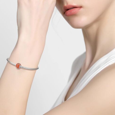 Love Ball Sports Charms 925 Sterling Silver Baseball Volleyball Beads Fits European Bracelet in Kuwait