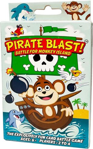 Pirate Blast! Battle for Monkey Island – Adventure Pirate & Games for Family Game Night Fun, Multiplayer Competitive Strategy Game with 2-4 Players, Fast-Paced 5-10 Minute Gameplay in Saudi Arabia