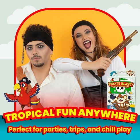 Pirate Blast! Battle for Monkey Island – Adventure Pirate & Games for Family Game Night Fun, Multiplayer Competitive Strategy Game with 2-4 Players, Fast-Paced 5-10 Minute Gameplay in Saudi Arabia