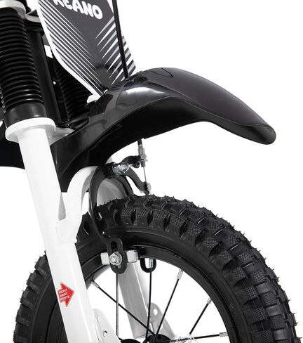 دراجة كيانو موتوكروس للأطفال للأولاد والبنات من عمر 3 إلى 7 سنوات، دراجات مقاس 12 و16 بوصة مع عجلات تدريب ولوحة أرقام، دراجات أطفال باللون الأسود in Kuwait