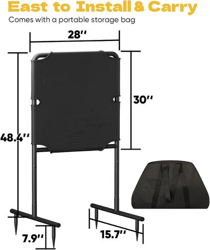 Baseball Strike Zone Target for Plastic Balls, Portable Pitching Target Stand with Base, Stable Metal Frame & Premium Fabric, Perfect for Outdoor Pitching & Hitting Training Game in Saudi Arabia