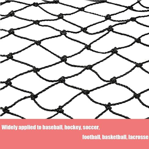 طقم إصلاح شبكة قفص الضرب مقاس 6 × 7 بوصات، شبكات مساندة للبيسبول #42 HDPE (60PLY) شديدة التحمل مع خيوط وربطات سحاب لشبك قفص البيسبول in Kuwait