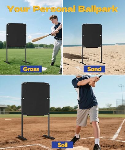 Baseball Strike Zone Target for Plastic Balls, Portable Pitching Target Stand with Base, Stable Metal Frame & Premium Fabric, Perfect for Outdoor Pitching & Hitting Training Game in Saudi Arabia
