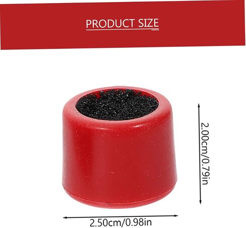 UPKOCH 6Pcs Double-Sided Pool Cue Tip Trimmer Shaper Professional Billiard Supplies Red Color Portable Design for Cue Maintenance in Snooker and Pool Games in Saudi Arabia