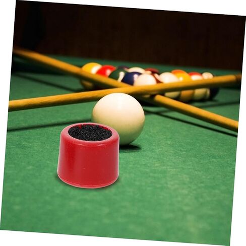 UPKOCH 6Pcs Double-Sided Pool Cue Tip Trimmer Shaper Professional Billiard Supplies Red Color Portable Design for Cue Maintenance in Snooker and Pool Games in Saudi Arabia