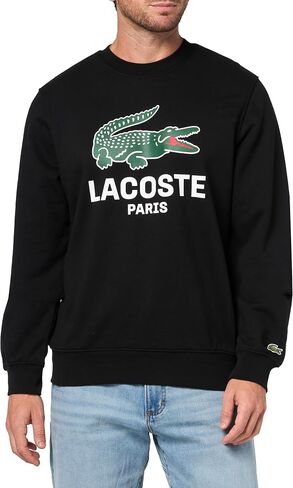 Lacoste Men's Classic Fit Printed Crew Neck Sweatshirt in Saudi Arabia