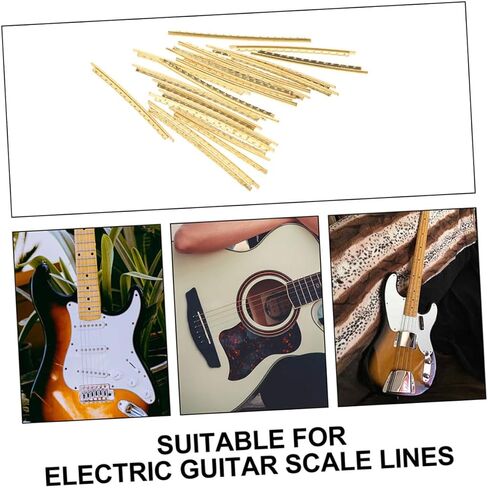 20pcs Brass Guitar Fret Wires for Acoustic Bass Fingerboard Upgrade Parts Music Instrument Accessories for Luthiers and Guitar Enthusiasts in Saudi Arabia