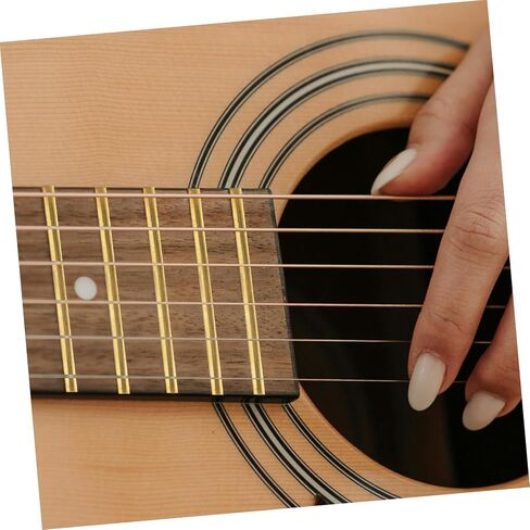 19pcs Brass Guitar Fret Wire for Electric and Acoustic Guitars Fingerboard Replacement Frets and Easy to Install for Beginners and DIY Repair in Saudi Arabia