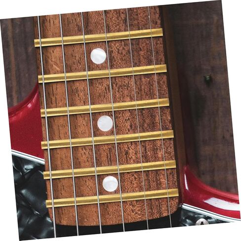 19pcs Brass Guitar Fret Wire for Electric and Acoustic Guitars Fingerboard Replacement Frets and Easy to Install for Beginners and DIY Repair in Saudi Arabia