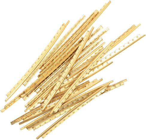 20pcs Brass Guitar Fret Wires for Electric Bass and Acoustic Fingerboard Accessories Construction for Luthiers and Musicians Easy to Install Precision Craftsmanship in Saudi Arabia