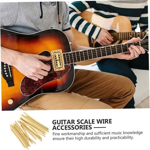 20pcs Brass Guitar Fret Wires for Electric Bass and Acoustic Fingerboard Accessories Construction for Luthiers and Musicians Easy to Install Precision Craftsmanship in Saudi Arabia
