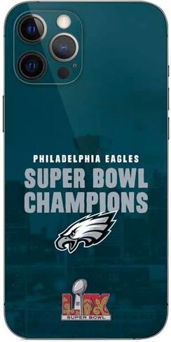 Skinit Decal Phone Skin Compatible with iPhone 12 Pro Max - Officially Licensed NFL Philadelphia Eagles Super Bowl LIX Champions Design in Saudi Arabia