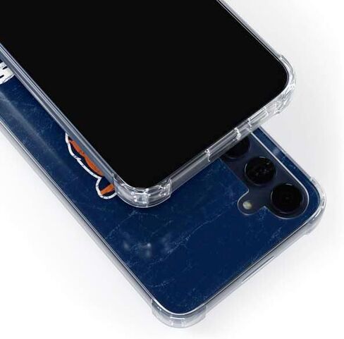 حافظة هاتف Skinit الشفافة متوافقة مع هاتف Galaxy S24 - مرخصة رسميًا من NFL Chicago Bears - تصميم بديل متعثر in Saudi Arabia