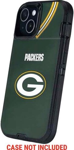 غلاف هاتف Skinit متوافق مع OtterBox Defender iPhone 13 - تصميم جيرسي لفريق Green Bay Packers مرخص رسميًا من NFL in Saudi Arabia