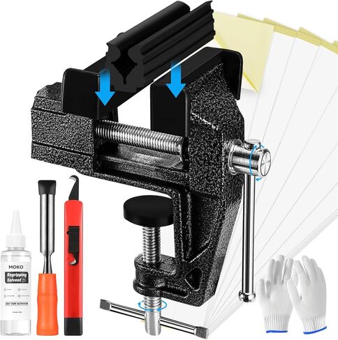 مجموعة موكو لمقبض الجولف لإعادة الإمساك بالنوادي، مجموعة أدوات إعادة الإمساك المحمولة للجولف، تتضمن شفرة خطاف وأشرطة ومشبك مطاطي وملزمة مقاعد البدلاء ومزيل الشريط والقفازات والمذيبات والفوهات، سهلة الاستخدام in Kuwait