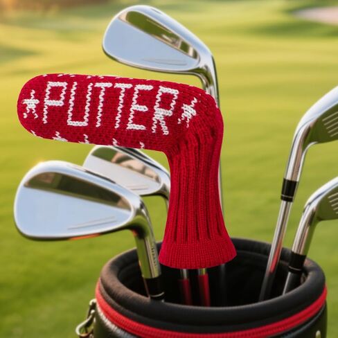 1 Piece in Pack Blade Putter Cover Knitted, Fits Golf Blade Putters Cute and Soft for Man and Woman,Colorful,Funny in Saudi Arabia