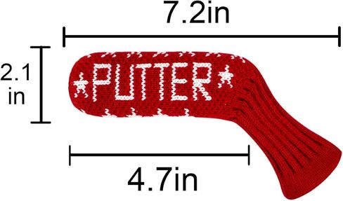 1 Piece in Pack Blade Putter Cover Knitted, Fits Golf Blade Putters Cute and Soft for Man and Woman,Colorful,Funny in Saudi Arabia