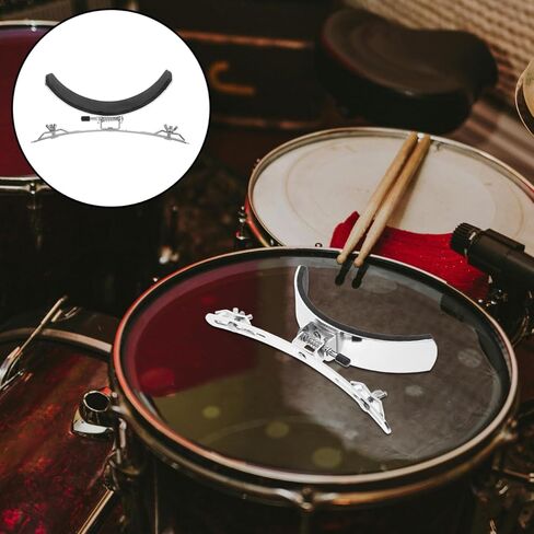 Garneck Marchings Snare Drum Leg Brace Accessory: Stainless Steel Drum Leg Rest Replacement for Stable Support, Easy to Install (Silver) in Saudi Arabia