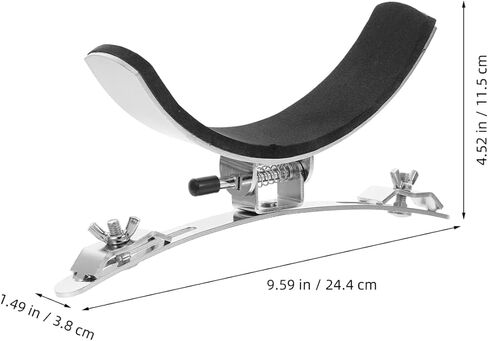 Garneck Marchings Snare Drum Leg Brace Accessory: Stainless Steel Drum Leg Rest Replacement for Stable Support, Easy to Install (Silver) in Saudi Arabia