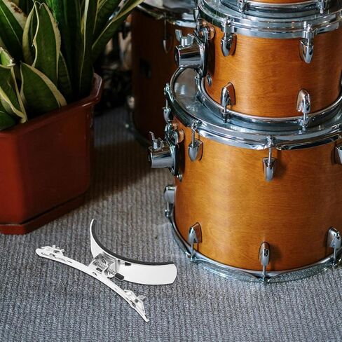Garneck Marchings Snare Drum Leg Brace Accessory: Stainless Steel Drum Leg Rest Replacement for Stable Support, Easy to Install (Silver) in Saudi Arabia