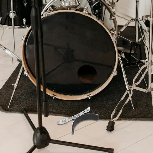 Garneck Marchings Snare Drum Leg Brace Accessory: Stainless Steel Drum Leg Rest Replacement for Stable Support, Easy to Install (Silver) in Saudi Arabia