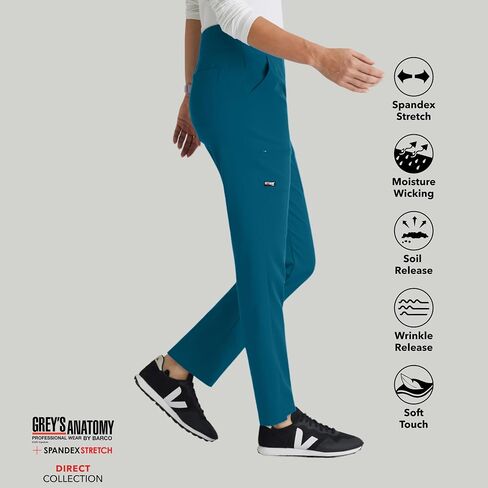 BARCO Grey's Anatomy Spandex Stretch Direct - Sprint Scrub Pant for Women, Tapered Women's Scrub Pant in Saudi Arabia