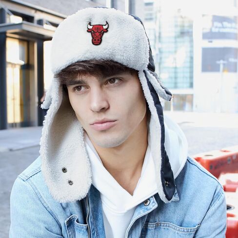 Ultra Game Adult NBA Official Trapper Winter Hat with Super Soft Warm Sherpa Lined Ear Flaps in Saudi Arabia