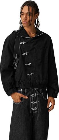 Aelfric Eden Mens Jackets Metal Button Boxy Stack in Saudi Arabia