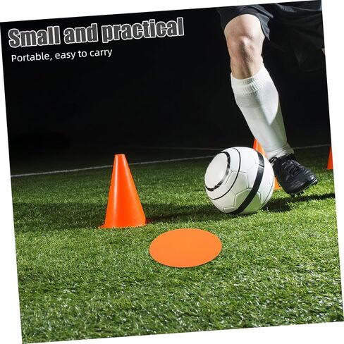 BESPORTBLE 8pcs Soccer Training Target Discs Flat Markers for Football Drills Improve Skills Agility Suitable for Indoor and Outdoor Use Round Colors in Saudi Arabia