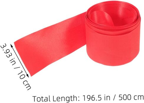 BESPORTBLE Red Ribbon School Sports Belt Double Faced Ribbon Marker for Sprinting Events Durable Athletics Equipment for Competitions in Saudi Arabia