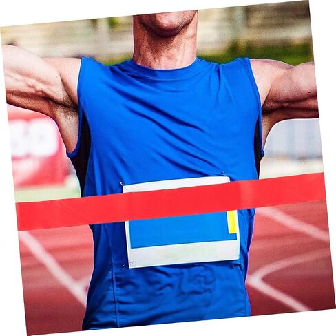 BESPORTBLE Red Ribbon School Sports Belt Double Faced Ribbon Marker for Sprinting Events Durable Athletics Equipment for Competitions in Saudi Arabia