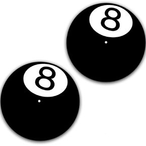 DJ One Pair 8-Ball #1 Billiards Scratch Pads 1200 Vinyl Memorabilia 12" inch Slip Mat Turntable Slipmat DJ Platter Pad x2 in Kuwait