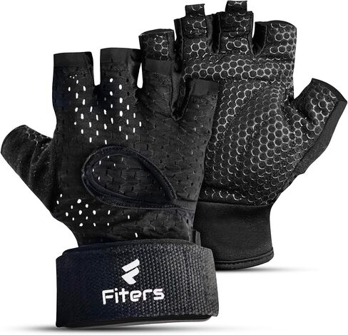 2 in 1 Workout Gloves with Lifting Straps Integrated - High Durability Gym Gloves with Adjustable Lifting Straps, Wrist, Palm, and Grip Support for Weightlifting for Men and Women. in Saudi Arabia