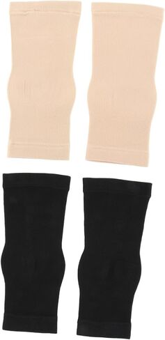 2Pairs Ankle Support Socks Elastic Breathable Compression Sleeves for Sports Women Men Lightweight Durable Foot Sleeve for Basketball Running Exercise Skin Tone in Saudi Arabia