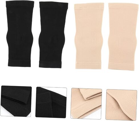 2Pairs Ankle Support Socks Elastic Breathable Compression Sleeves for Sports Women Men Lightweight Durable Foot Sleeve for Basketball Running Exercise Skin Tone in Saudi Arabia